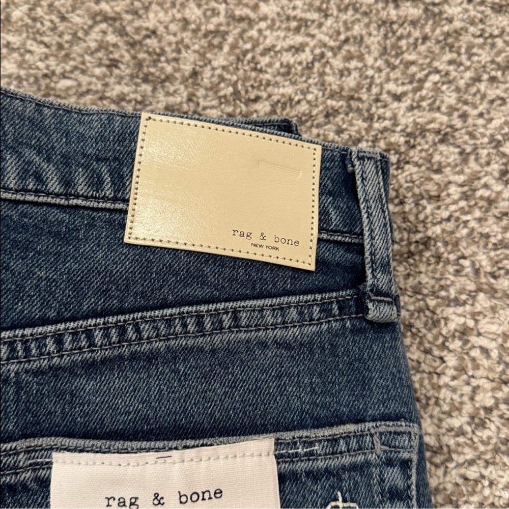 rag & bone Dark Blue Wide Leg Jeans - Picture 7 of 7